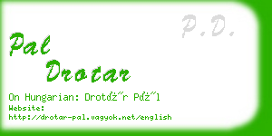 pal drotar business card